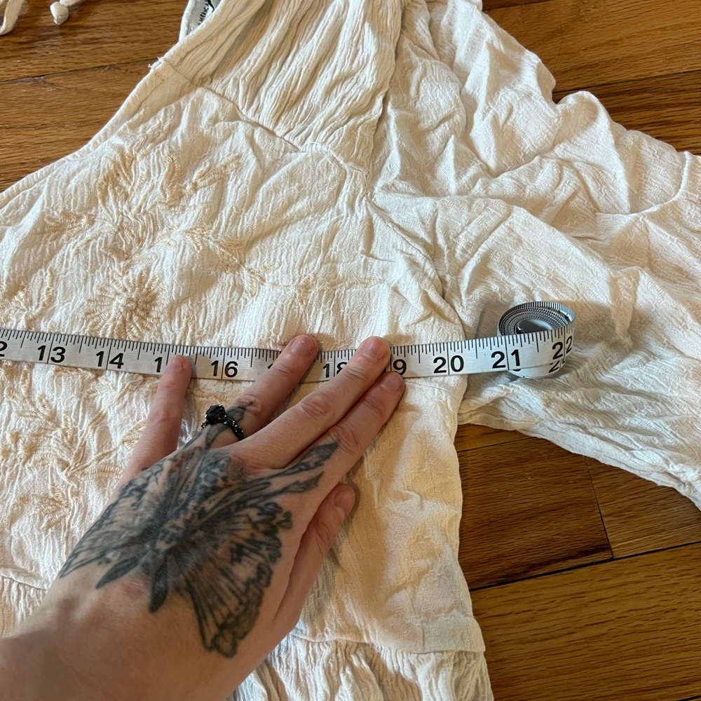 American Eagle Outfitters Cream Boho Blouse - Picture 6 of 7